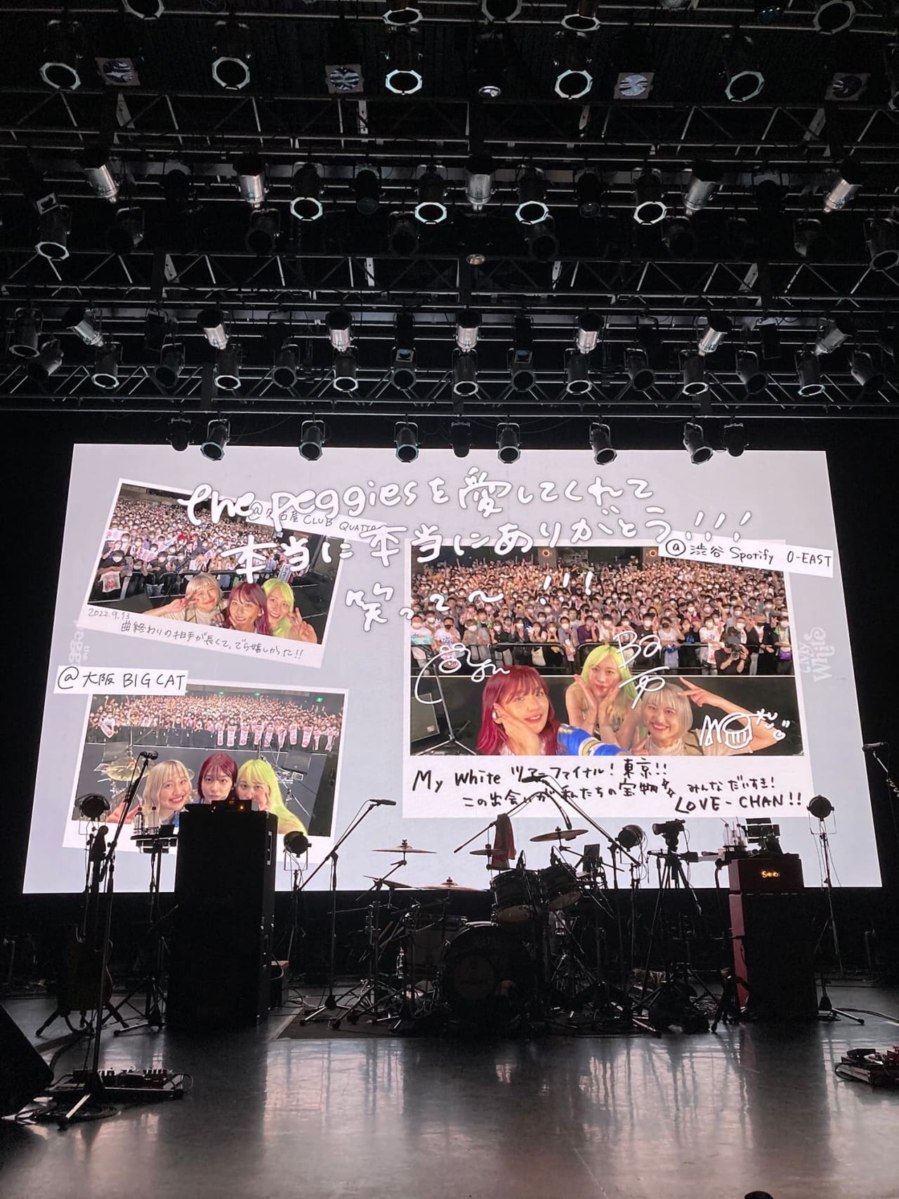 the peggies　tour 2022 “My White”　2022.09.20. 渋谷 Spotify O-EAST